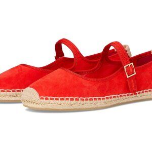 TORY BURCH MARY JANE ESPADRILLE, RED, US 10.5, NIB